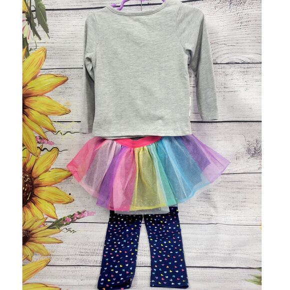 Disney Girls 4pc Minnie Mouse Unicorn Outfit Pants Shirt Skirt Set Size 2T - Picture 9 of 9